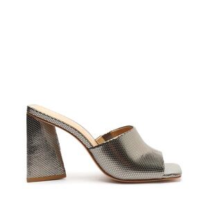 Schutz Lizah Metallic Leather Sandal